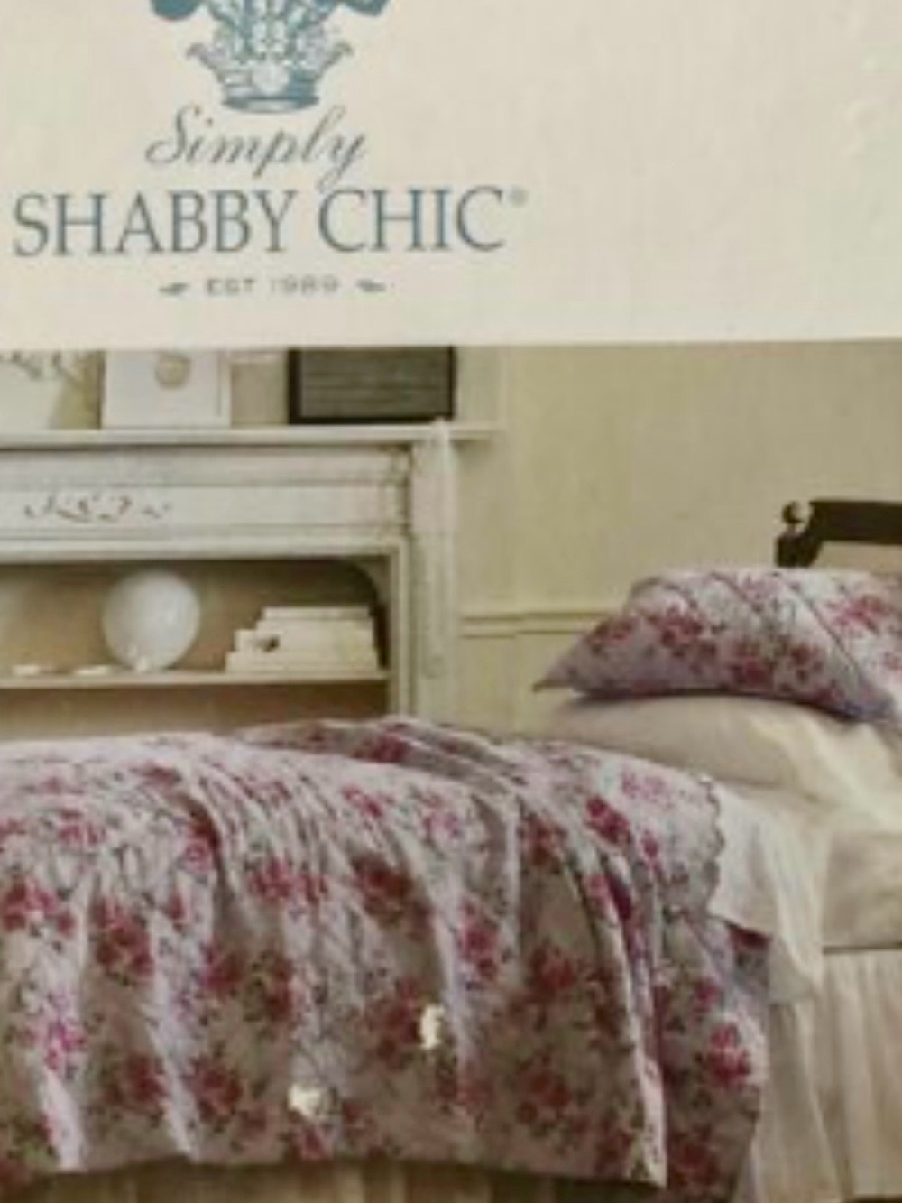 Simply Shabby Chic Twin Size Floral Quilt